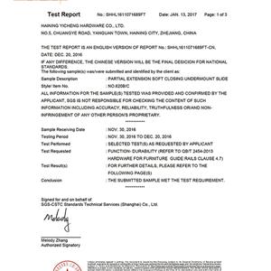 SGS TEST REPORT