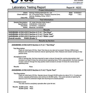 VGO LABORATORY TESTING REPORT