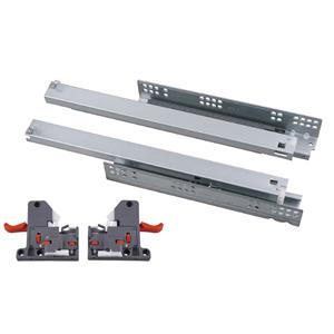 621B-H 三節(jié)隱藏式緩沖滑軌(帶6向安裝把手)