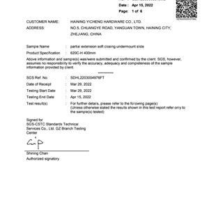 SGS TEST REPORT 620C-H
