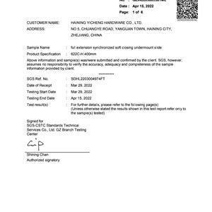 SGS TEST REPORT 622C-H